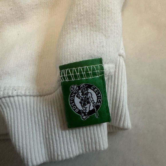 Boston Celtics White and Green Sweater - Picture 3 of 5